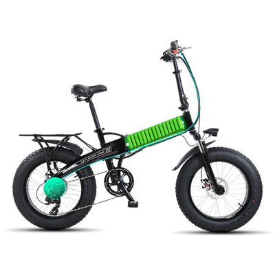 دوچرخه برقی تاشو 350W برای بزرگسالان ، 20 اینچ 4.0 دوچرخه تایر چربی تاشو 28MPH
