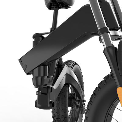 دوچرخه تاشو برقی تایر 20 اینچی چربی AC100v با باتری لیتیوم 10AH