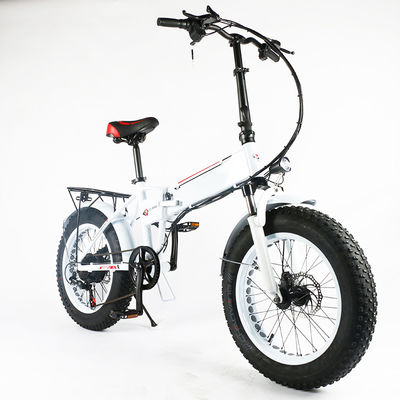 دوچرخه برقی تاشو 6Speed ​​چربی ، 120 کیلوگرم بار تاشو کوهستان Ebike