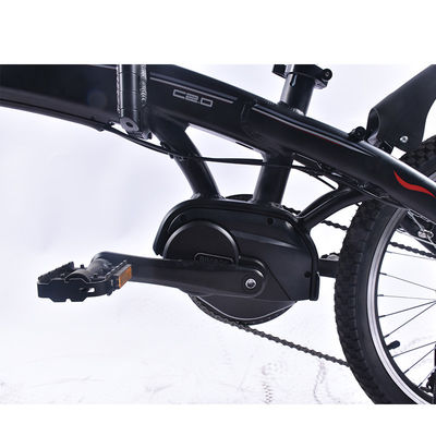 دوچرخه تاشو برقی فوق سبک 20 اینچی 0.25 کیلووات با موتور وسط درایو Bafang