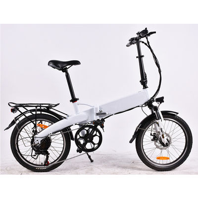 دوچرخه برقی تاشو سبک وزن PU ، دوچرخه تاشو برقی 20 اینچی 500 وات