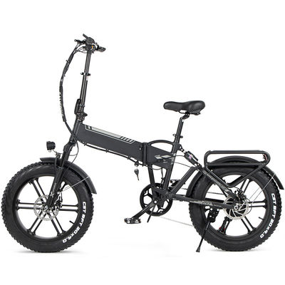 دوچرخه تاشو برقی تایر چربی Fat 22mph حداکثر سرعت 14.5A