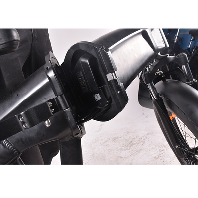 دوچرخه کوهستانی برقی ODM 48V 500W تایر چربی Shimano 6 Gears Cargo Ebike تاشو